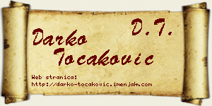 Darko Točaković vizit kartica